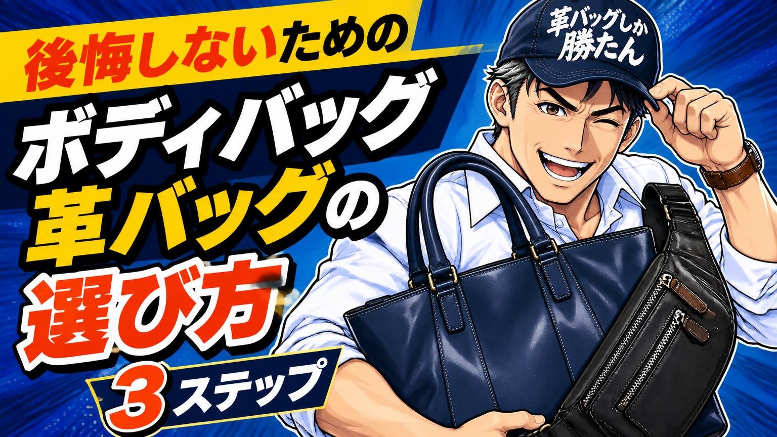 後悔しないためのボディバッグ・革バッグの選び方3ステップ