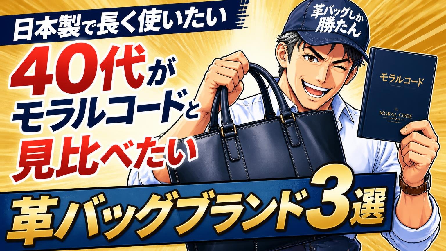 「日本製で長く使いたい」40代がモラルコードと見比べたい革バッグブランド3選