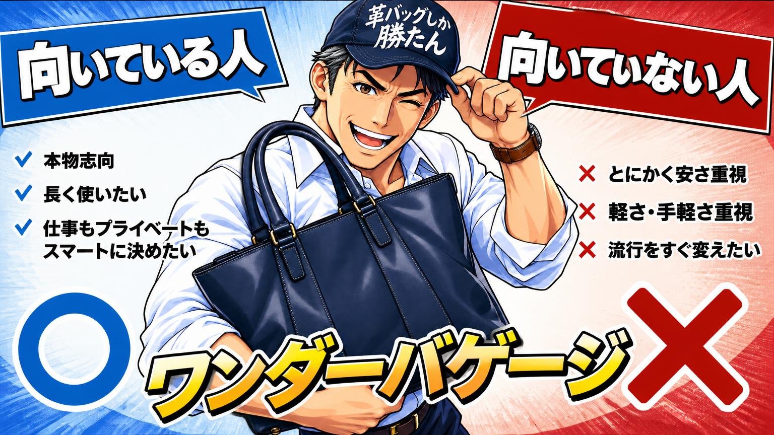 ワンダーバゲージが向いている人・向いていない人
