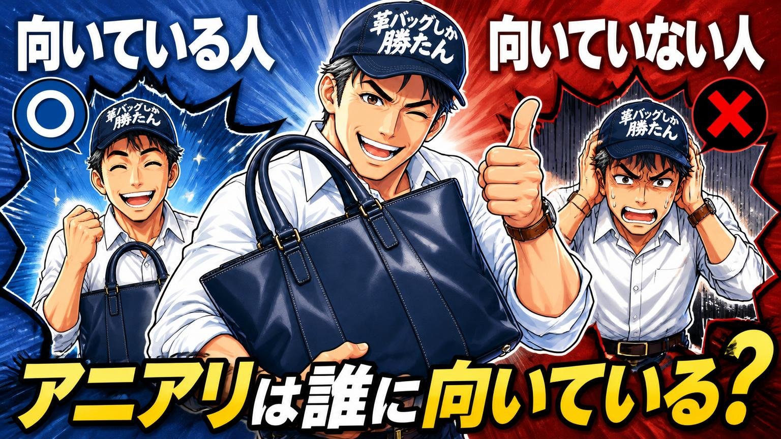 アニアリのビジネスバッグが向いている人・向いていない人