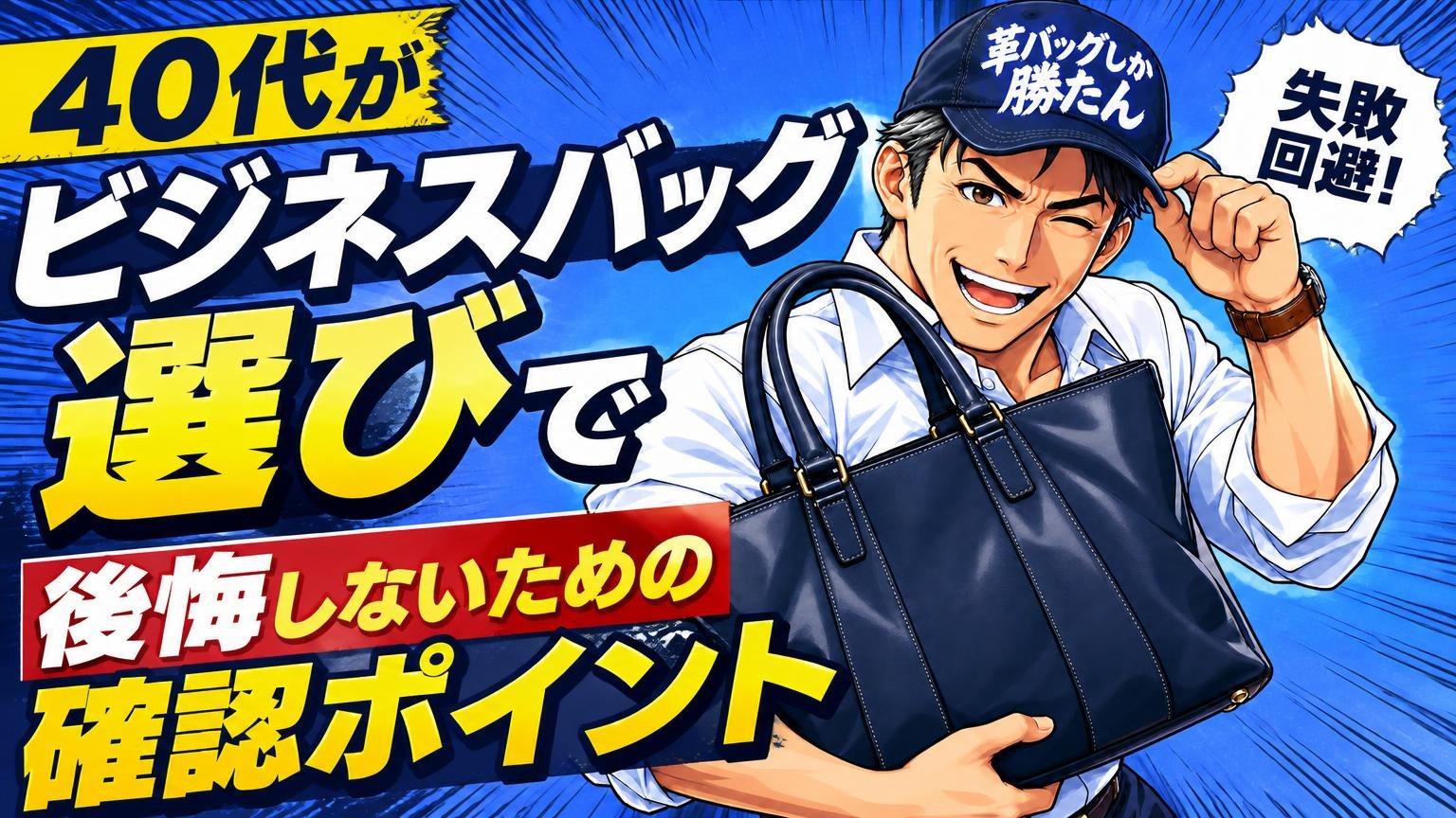 40代がビジネスバッグ選びで後悔しないための確認ポイント