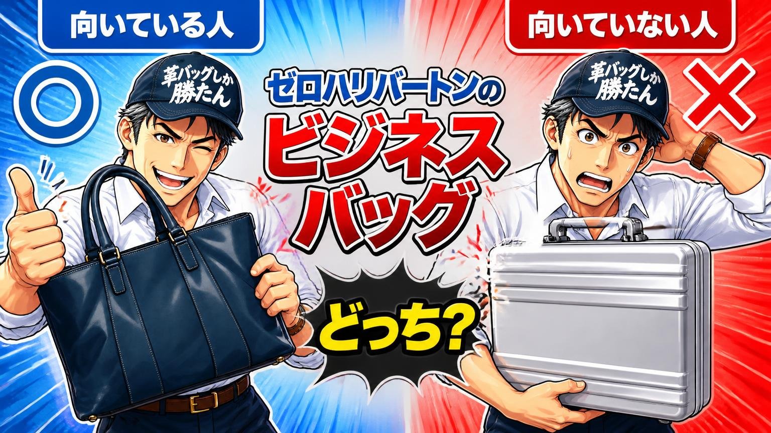 ゼロハリバートンのビジネスバッグが向いている人・向いていない人