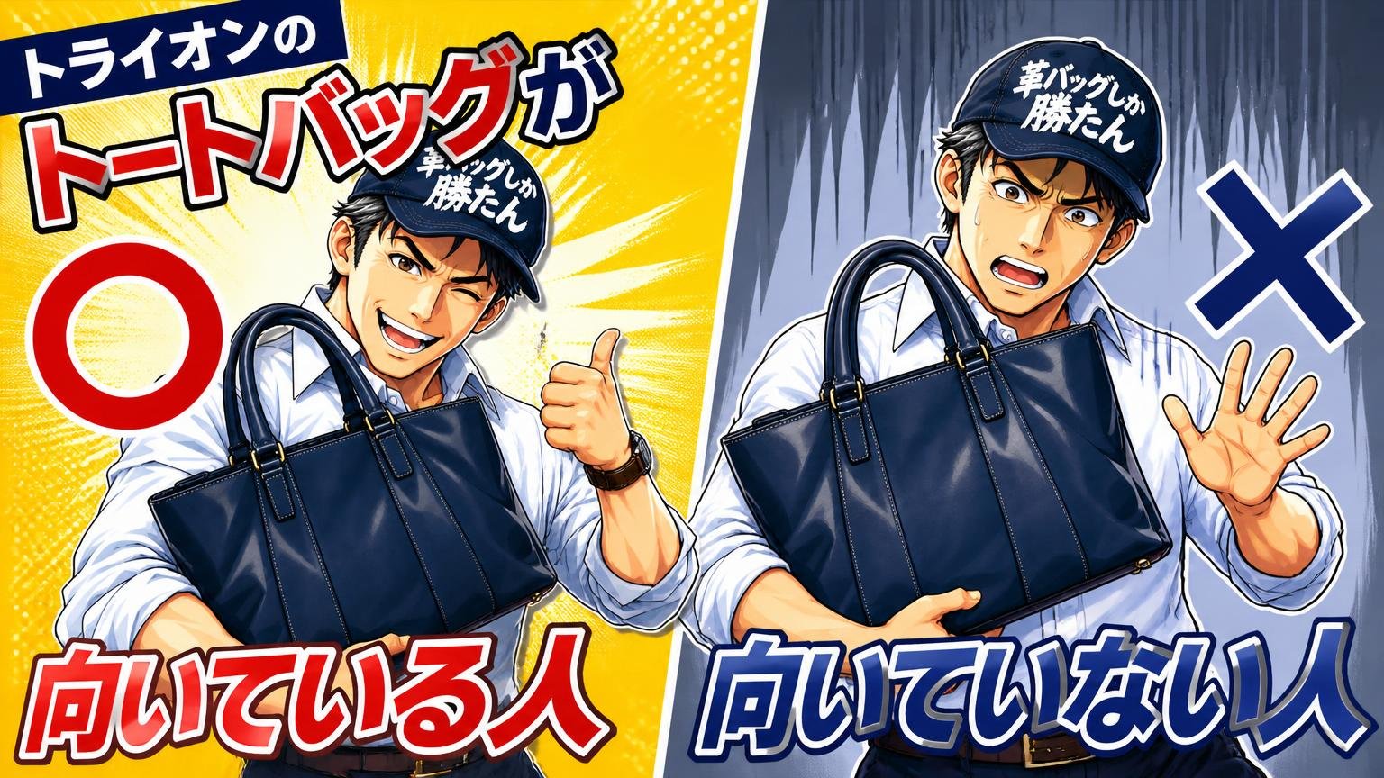 トライオンのトートバッグが向いている人・向いていない人