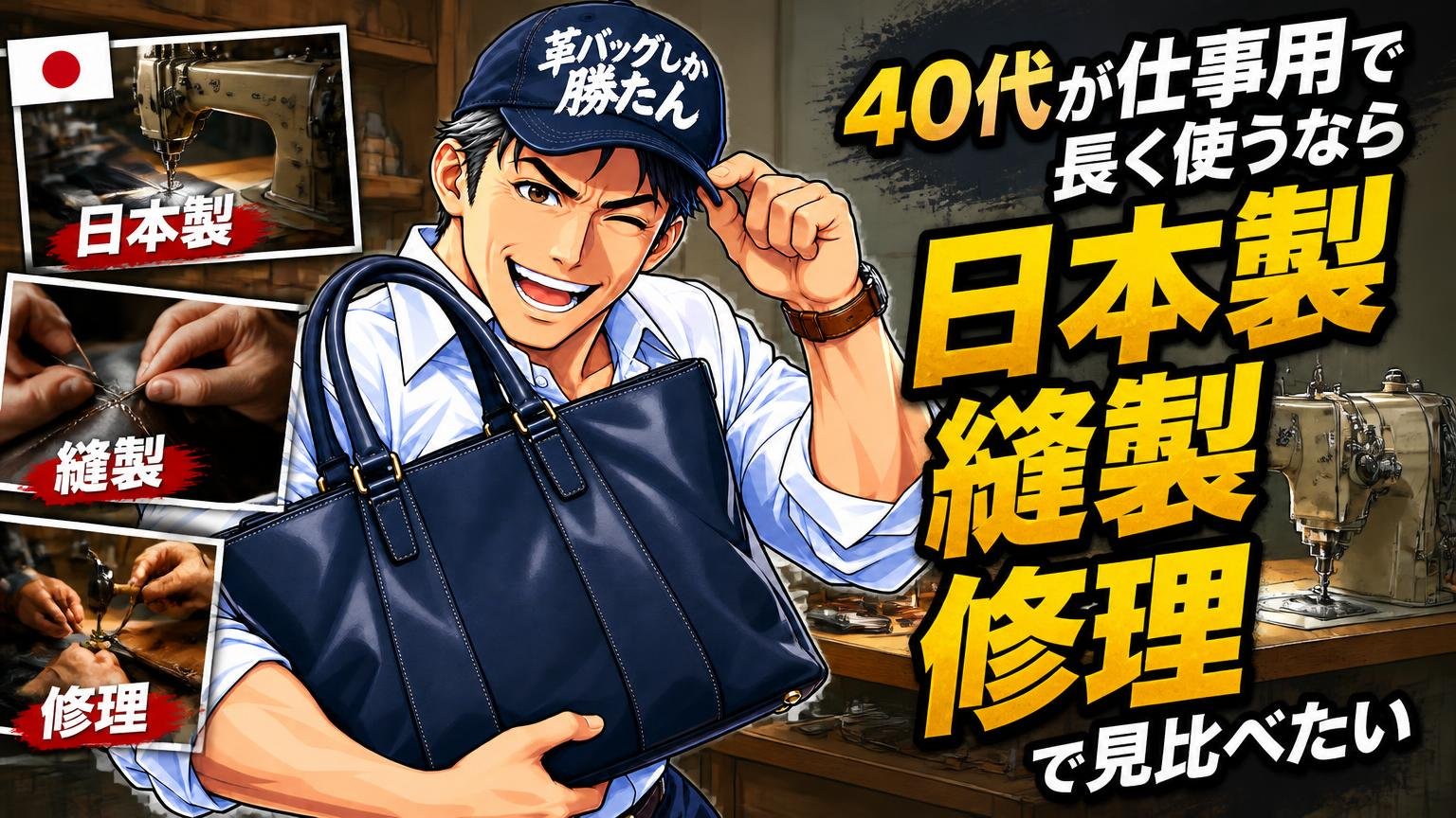 40代が仕事用で長く使うなら「日本製・縫製・修理」で見比べたい