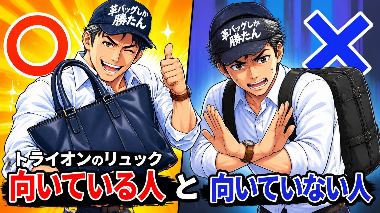 トライオンのリュックが向いている人・向いていない人