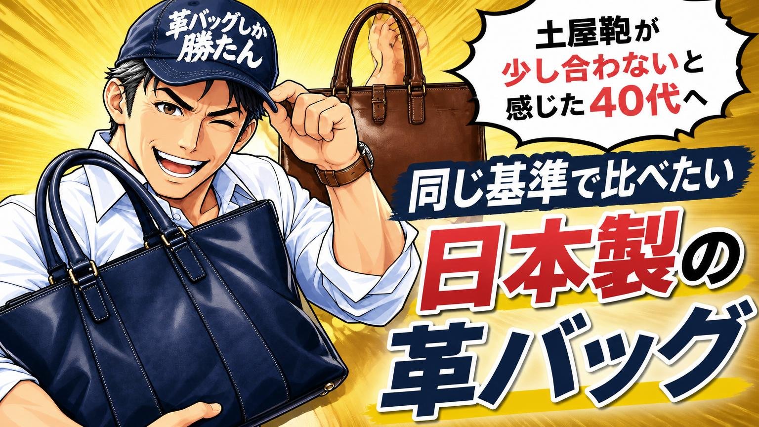 土屋鞄が「少し合わない」と感じた40代へ。同じ基準で比べたい日本製の革バッグ