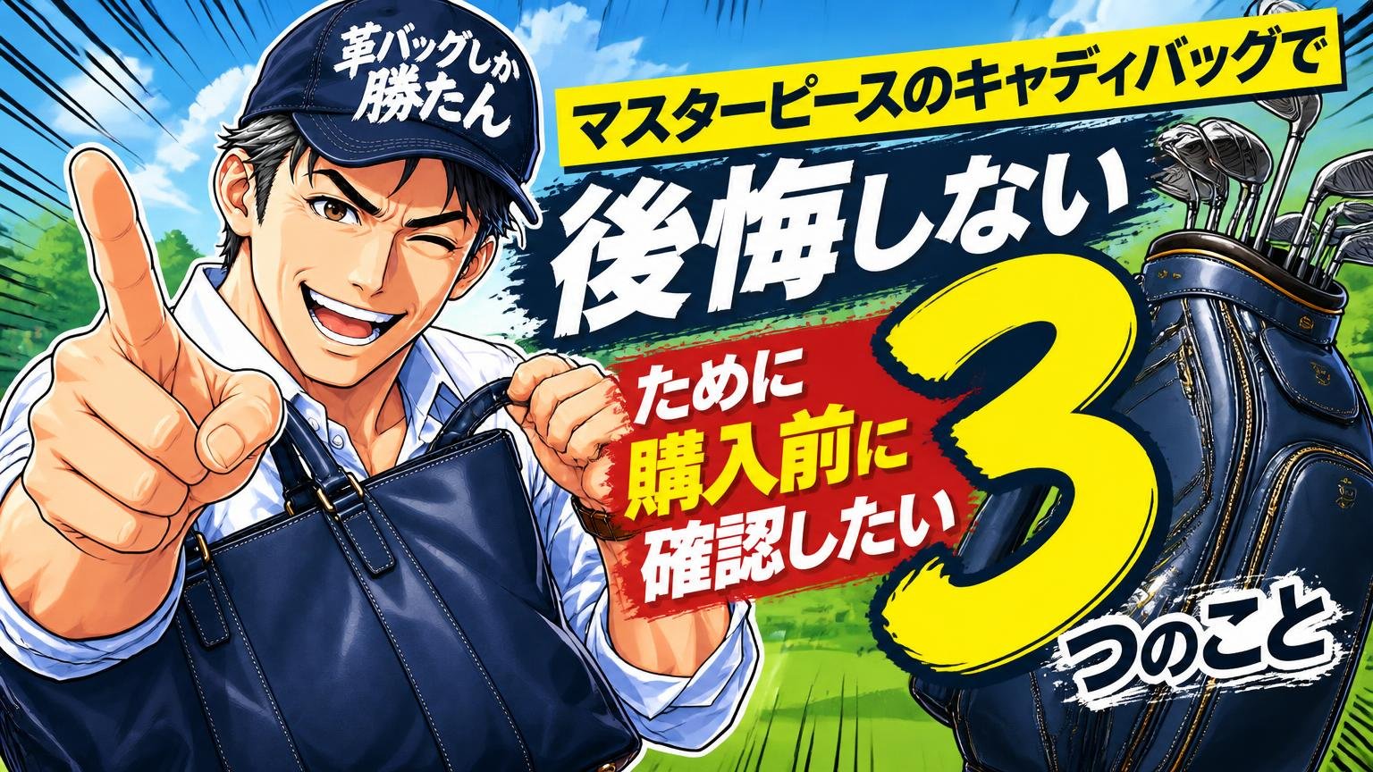 マスターピースのキャディバッグで後悔しないために、購入前に確認したい3つのこと