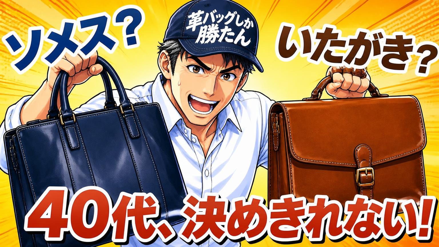 ソメスサドルにも鞄いたがきにも決めきれない40代へ