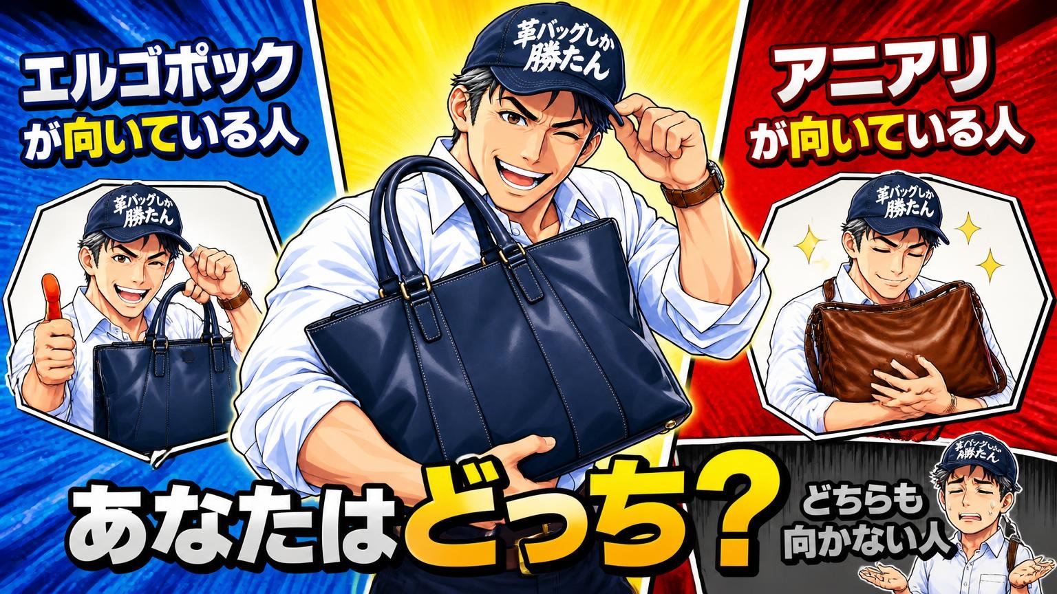 エルゴポックが向いている人・アニアリが向いている人・どちらも向かない人