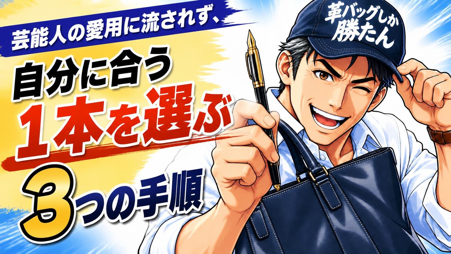 芸能人の愛用に流されず、自分に合う1本を選ぶ3つの手順
