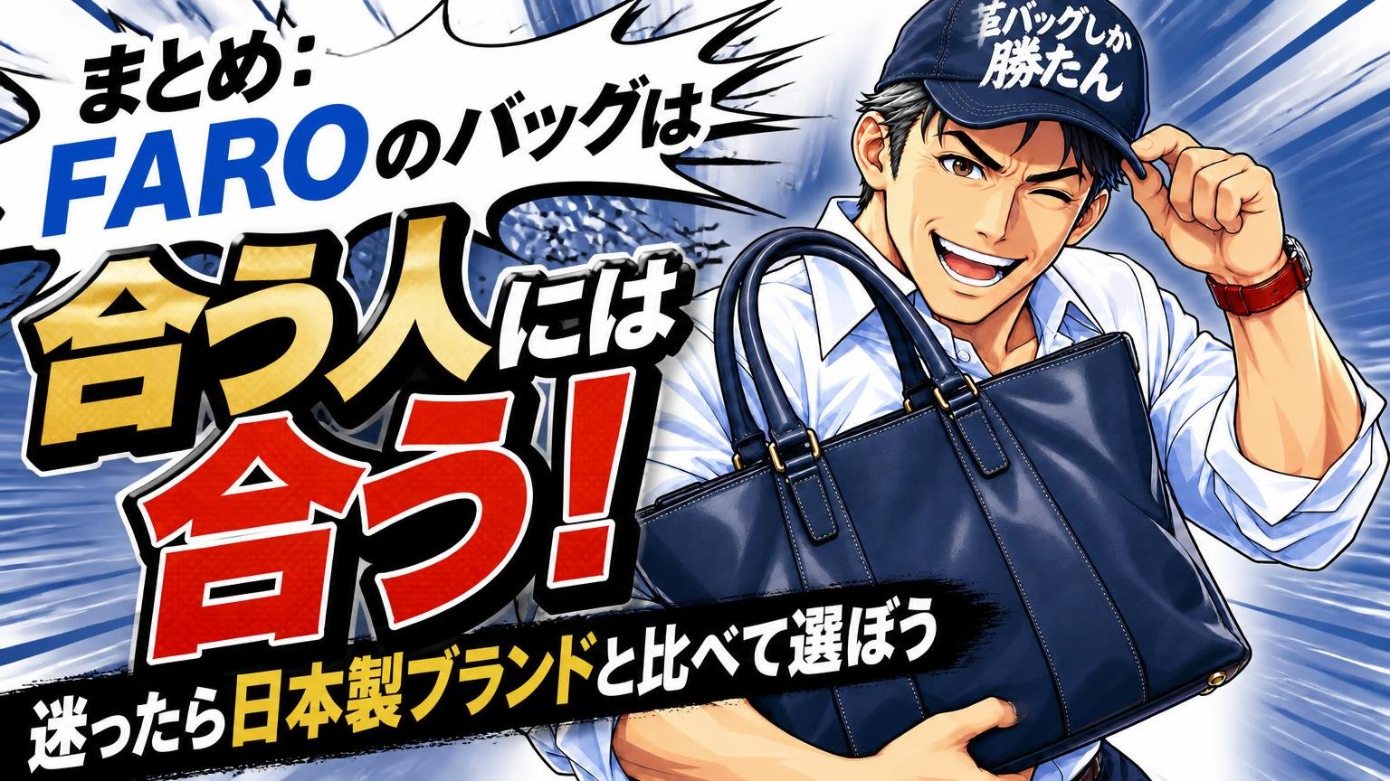 まとめ:FARO(ファーロ)のバッグは「合う人には合う」。迷ったら日本製ブランドと比べて選ぼう