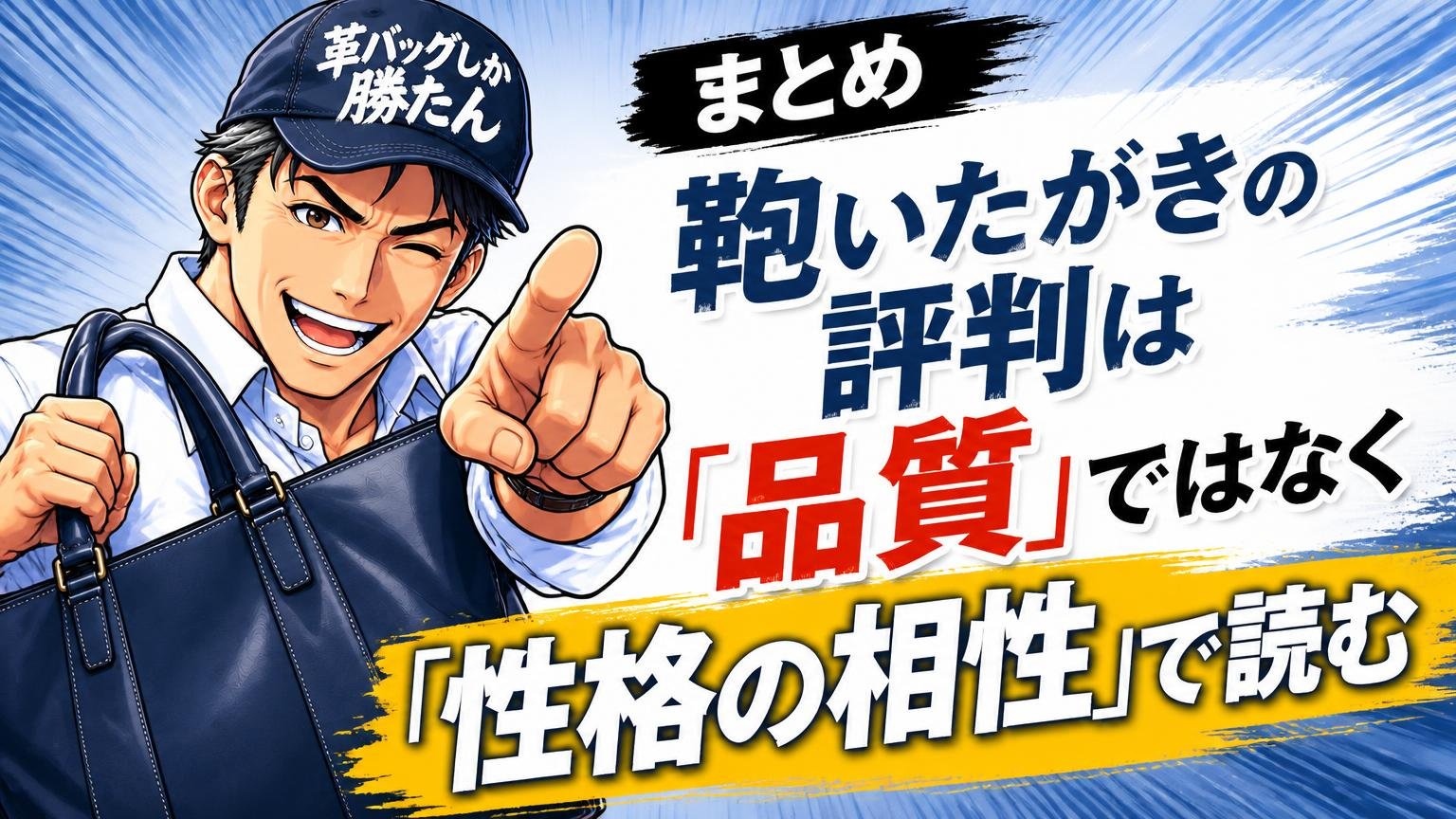 まとめ|鞄いたがきの評判は「品質」ではなく「性格の相性」で読む