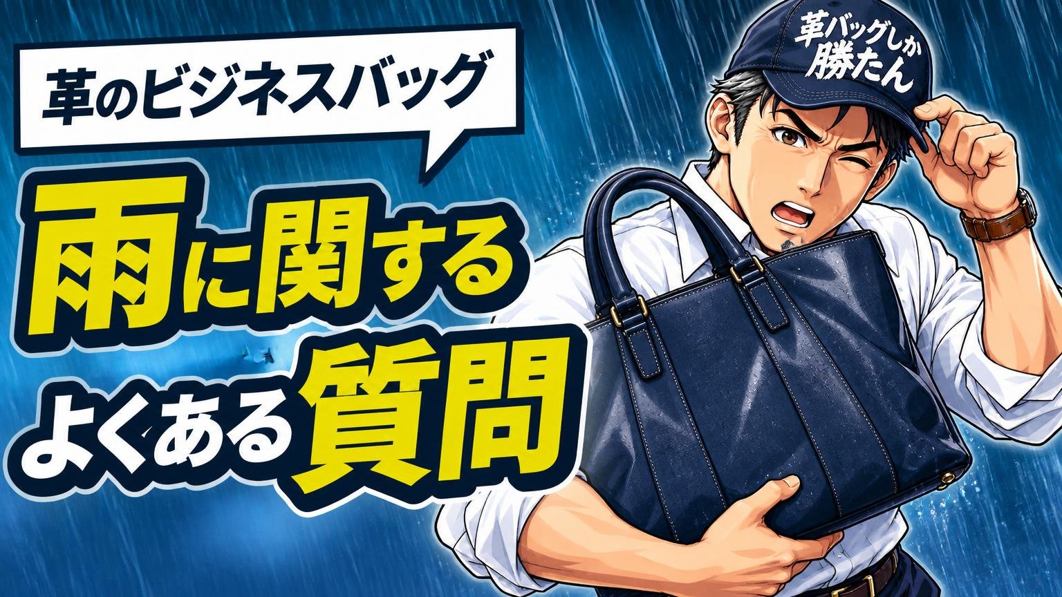 革のビジネスバッグと雨に関するよくある質問