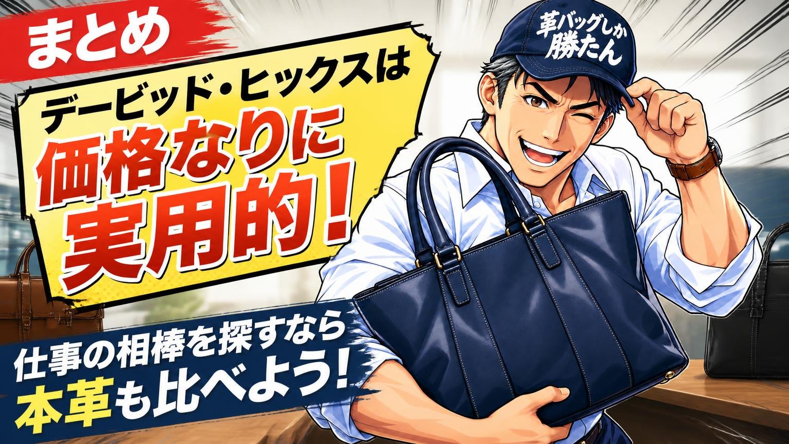 まとめ｜デービッド・ヒックスは「価格なりに実用的」、仕事の相棒を探すなら本革も比べよう