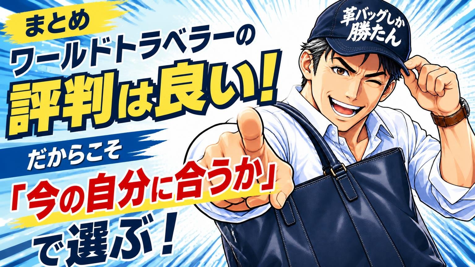 まとめ|ワールドトラベラーの評判は良い。だからこそ「今の自分に合うか」で選ぶ