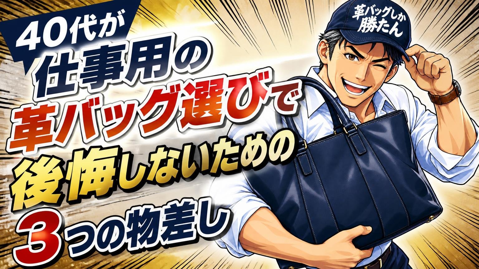 40代が仕事用の革バッグ選びで後悔しないための3つの物差し