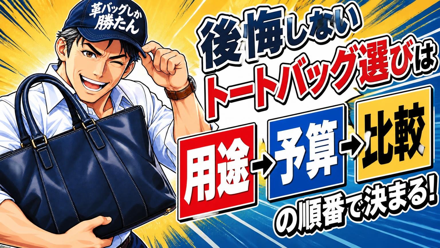 後悔しないトートバッグ選びは「用途→予算→比較」の順番で決まる