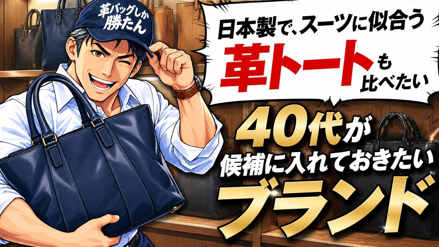 「日本製で、スーツに似合う革トートも比べたい」40代が候補に入れておきたいブランド