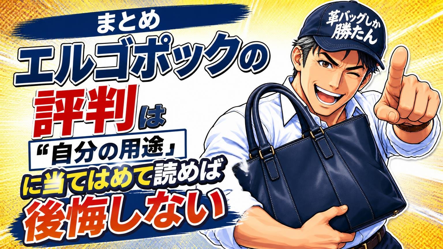 まとめ：エルゴポックの評判は「自分の用途」に当てはめて読めば後悔しない