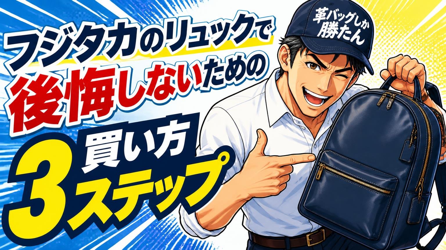 フジタカのリュックで後悔しないための買い方3ステップ