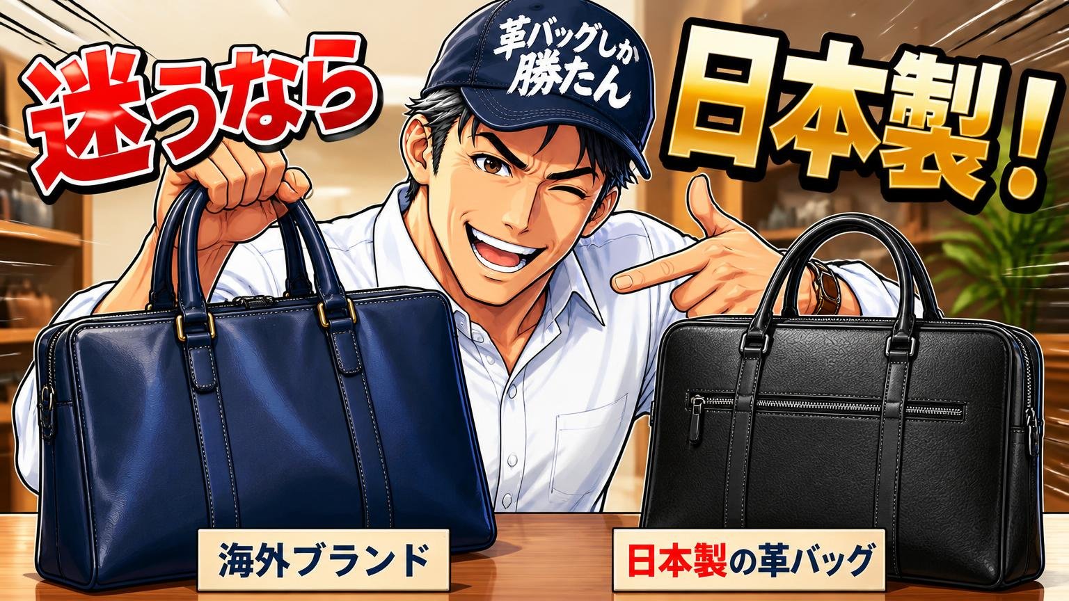 40代の商談や出張用には「日本製の革バッグ」も並べて比べたい