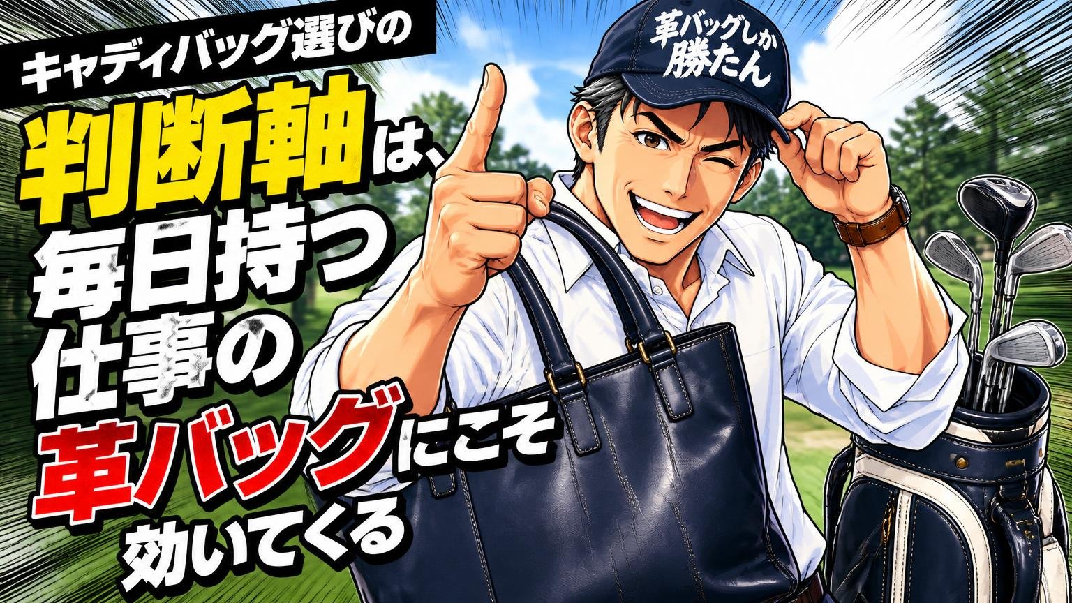 キャディバッグ選びの判断軸は、毎日持つ仕事の革バッグにこそ効いてくる