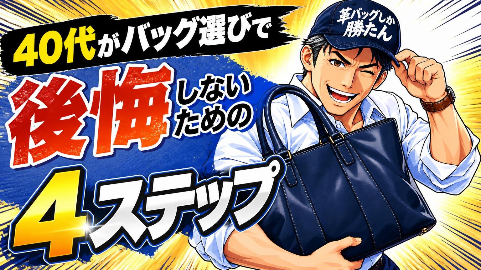 40代がバッグ選びで後悔しないための4ステップ