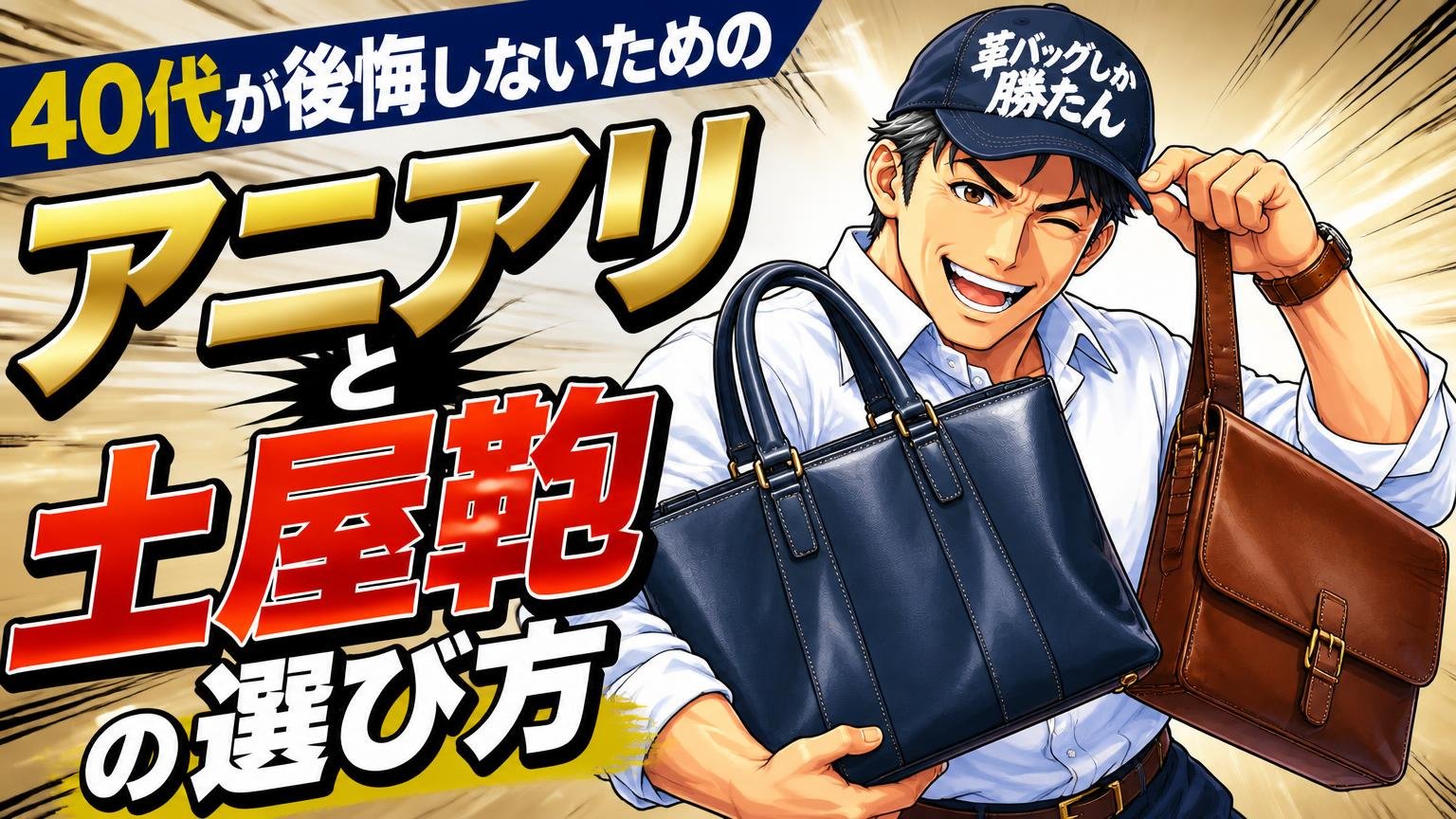 40代が後悔しないためのアニアリと土屋鞄の選び方