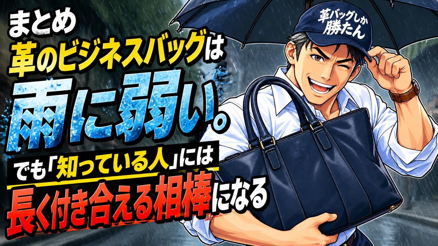 まとめ｜革のビジネスバッグは雨に弱い。でも「知っている人」には長く付き合える相棒になる