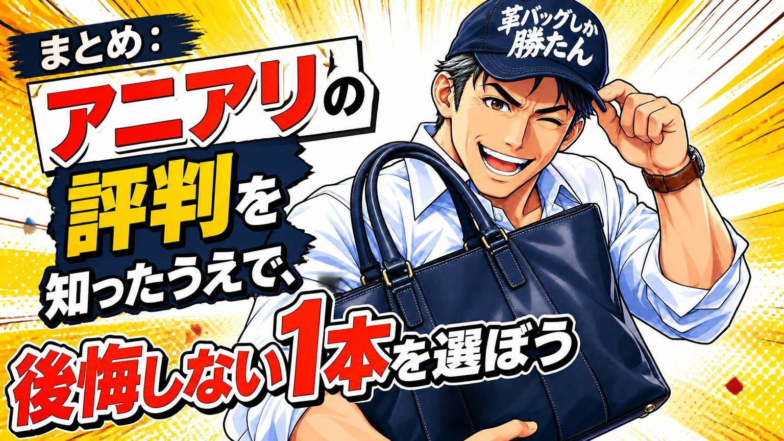 まとめ:アニアリの評判を知ったうえで、後悔しない1本を選ぼう