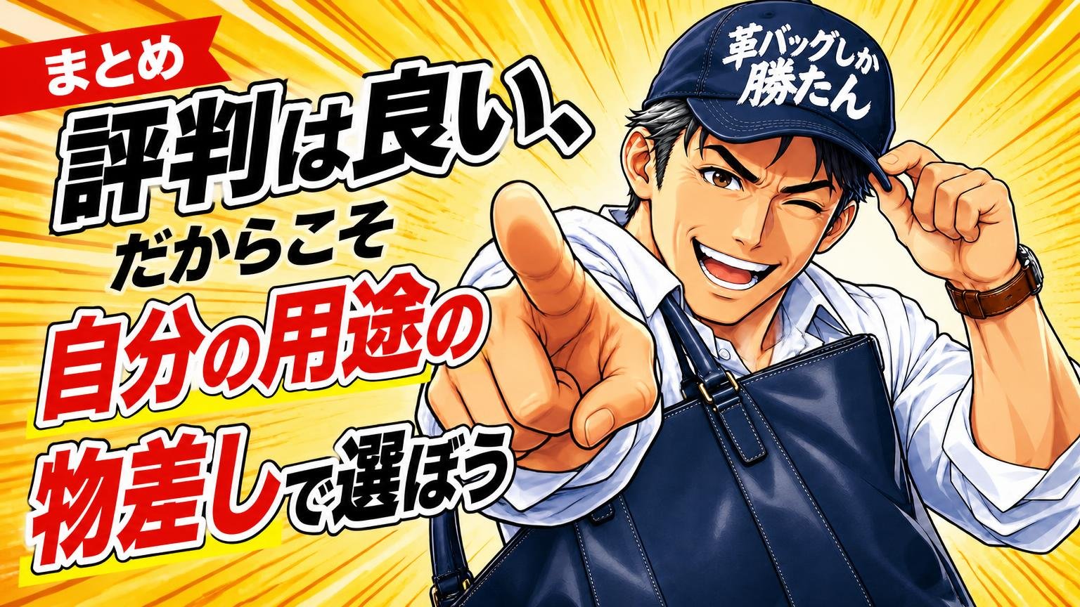 まとめ｜評判は良い、だからこそ「自分の用途の物差し」で選ぼう