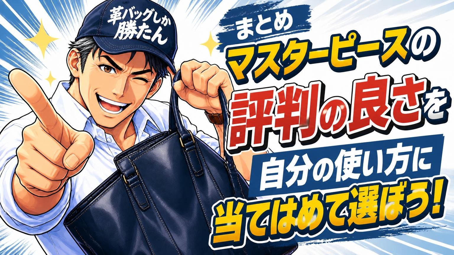 まとめ|マスターピースの評判の良さを「自分の使い方」に当てはめて選ぼう