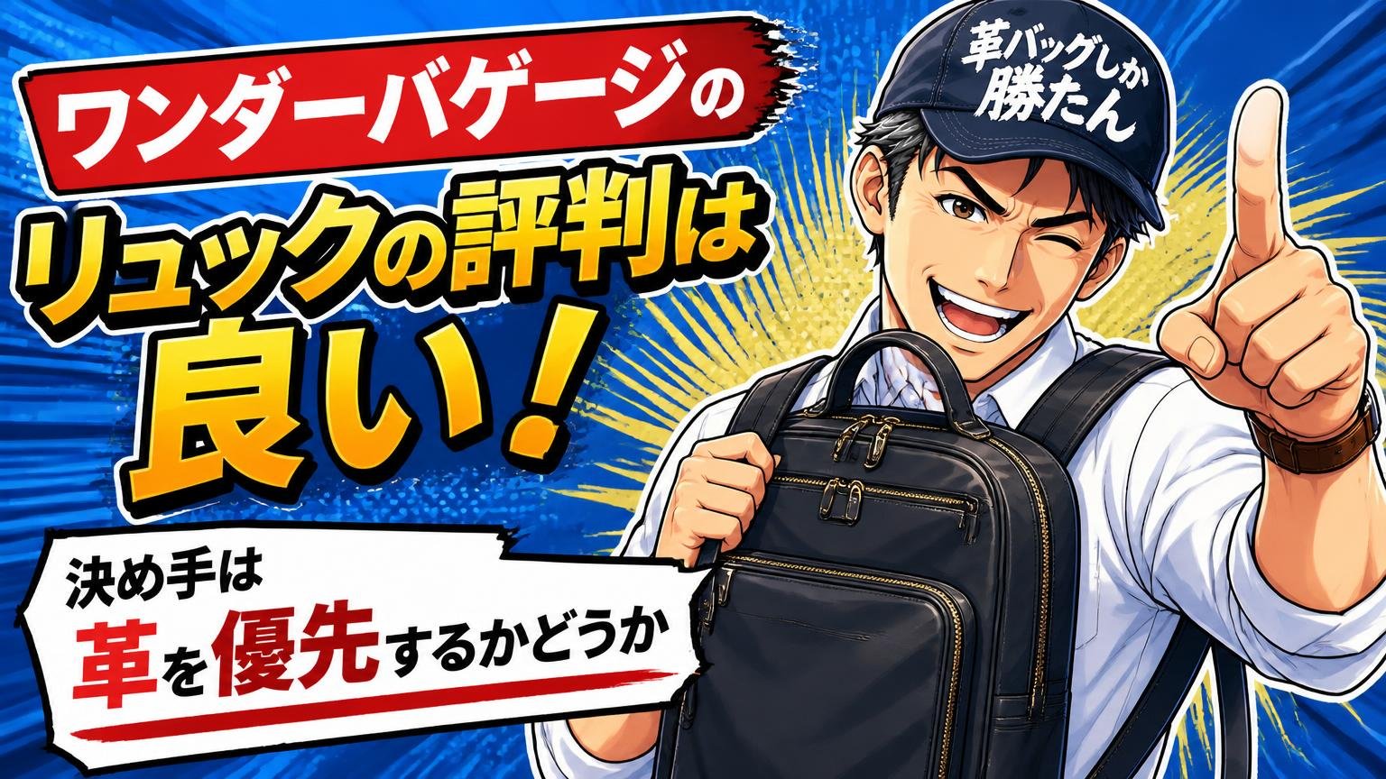 まとめ：ワンダーバゲージのリュックの評判は良い。決め手は「革を優先するかどうか」