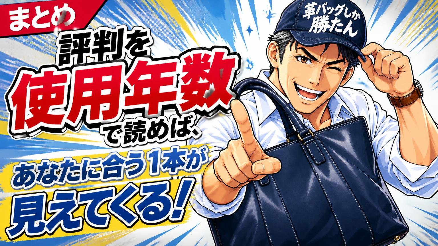 まとめ｜評判を「使用年数」で読めば、あなたに合う1本が見えてくる