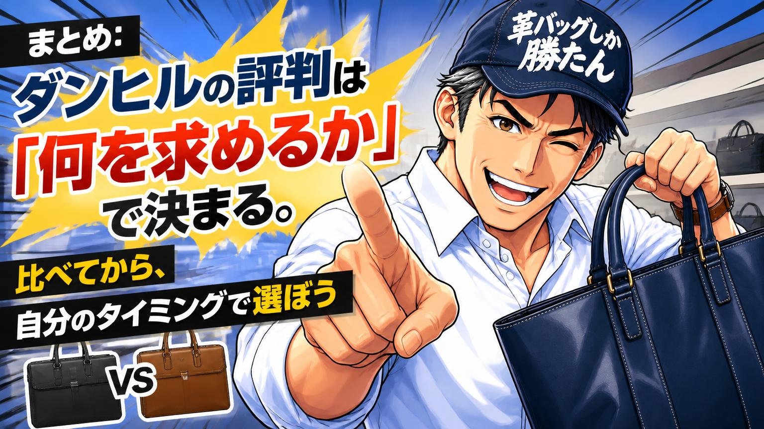 まとめ:ダンヒルの評判は「何を求めるか」で決まる。比べてから、自分のタイミングで選ぼう