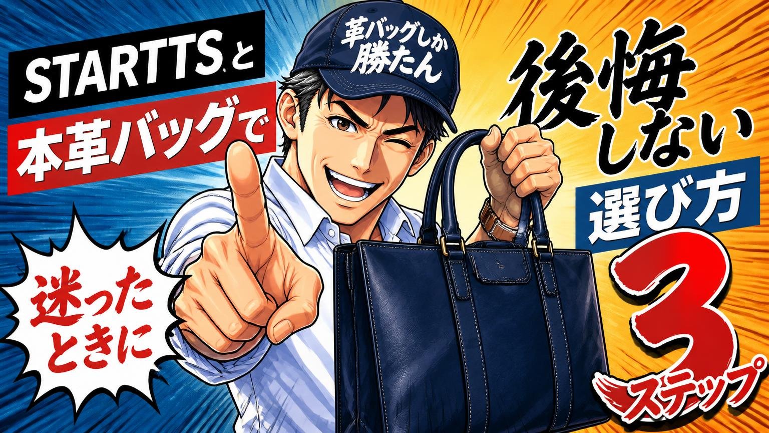 STARTTSと本革バッグで迷ったときに後悔しない選び方3ステップ