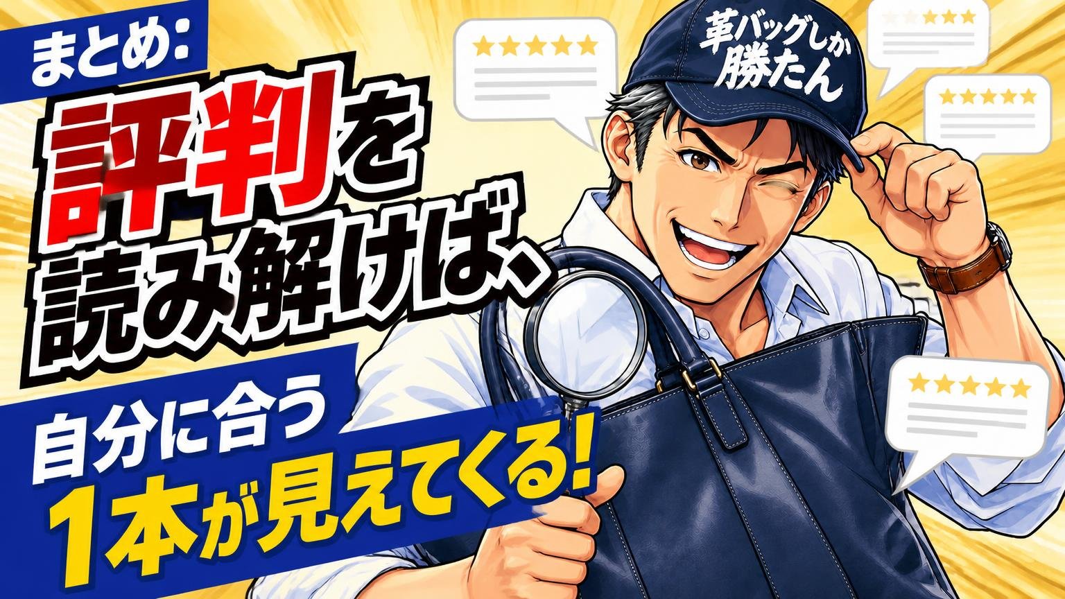 まとめ:評判を読み解けば、自分に合う1本が見えてくる