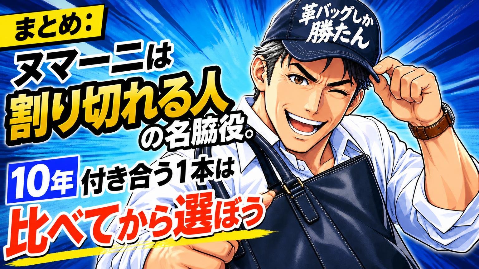 まとめ:ヌマーニは「割り切れる人」の名脇役。10年付き合う1本は比べてから選ぼう