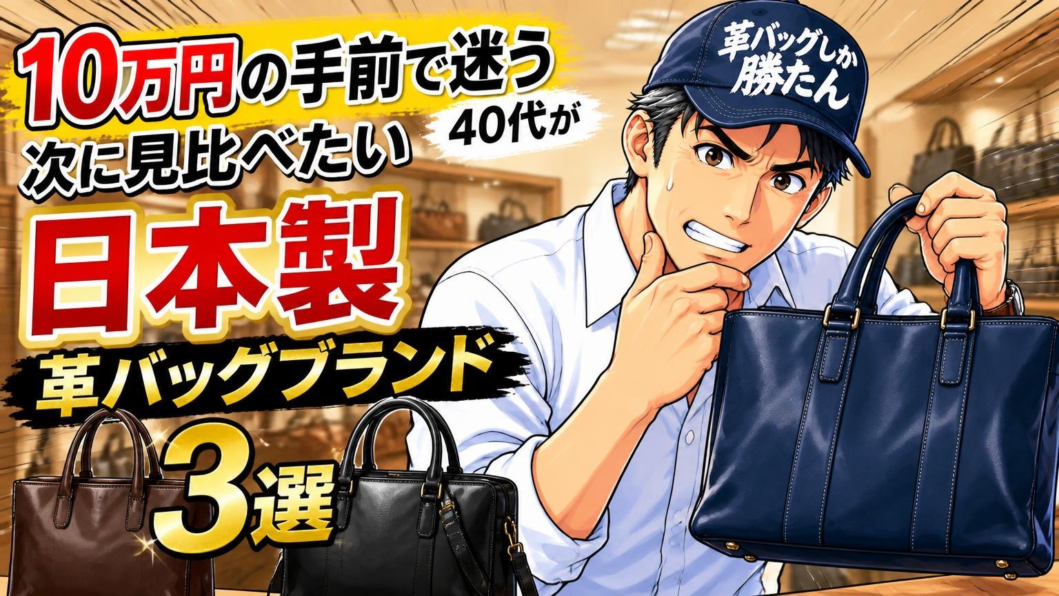 「10万円の手前」で迷う40代が、次に見比べたい日本製の革バッグブランド3選