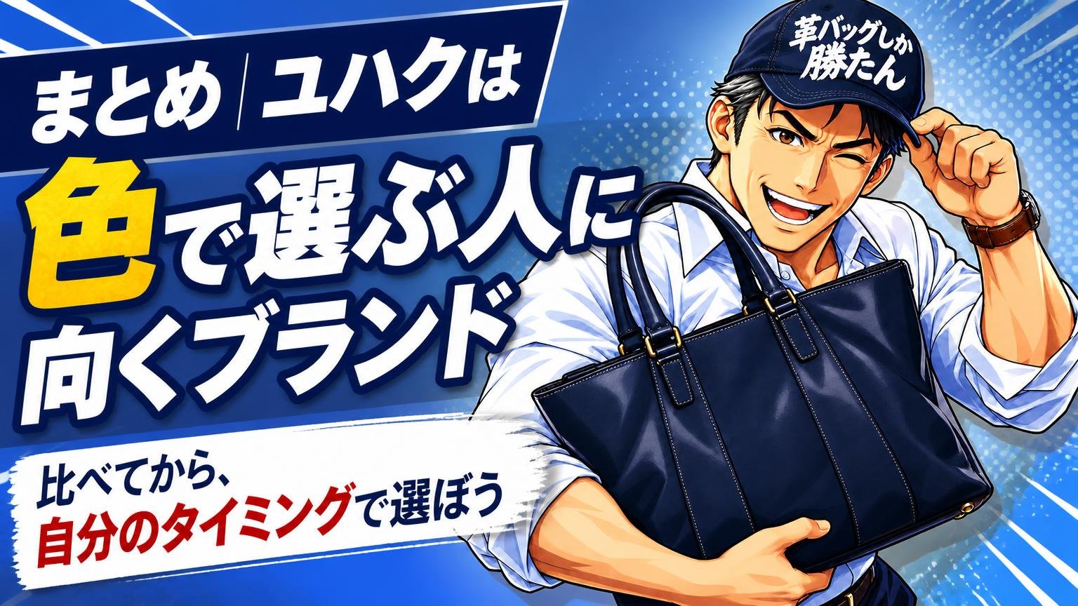 まとめ|ユハクは「色で選ぶ人」に向くブランド、比べてから、自分のタイミングで選ぼう