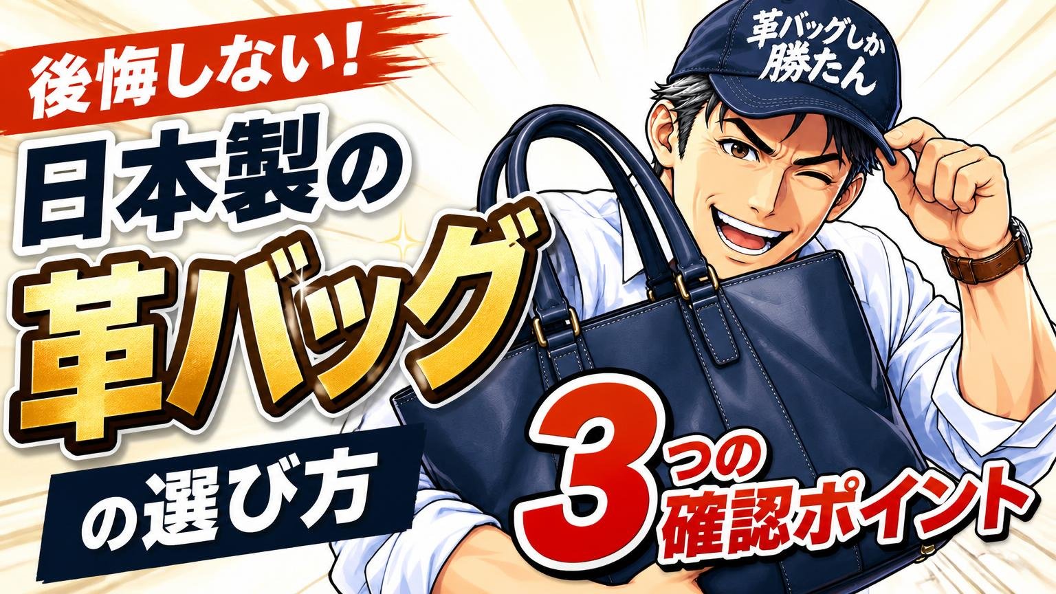 後悔しない日本製の革バッグの選び方|3つの確認ポイント