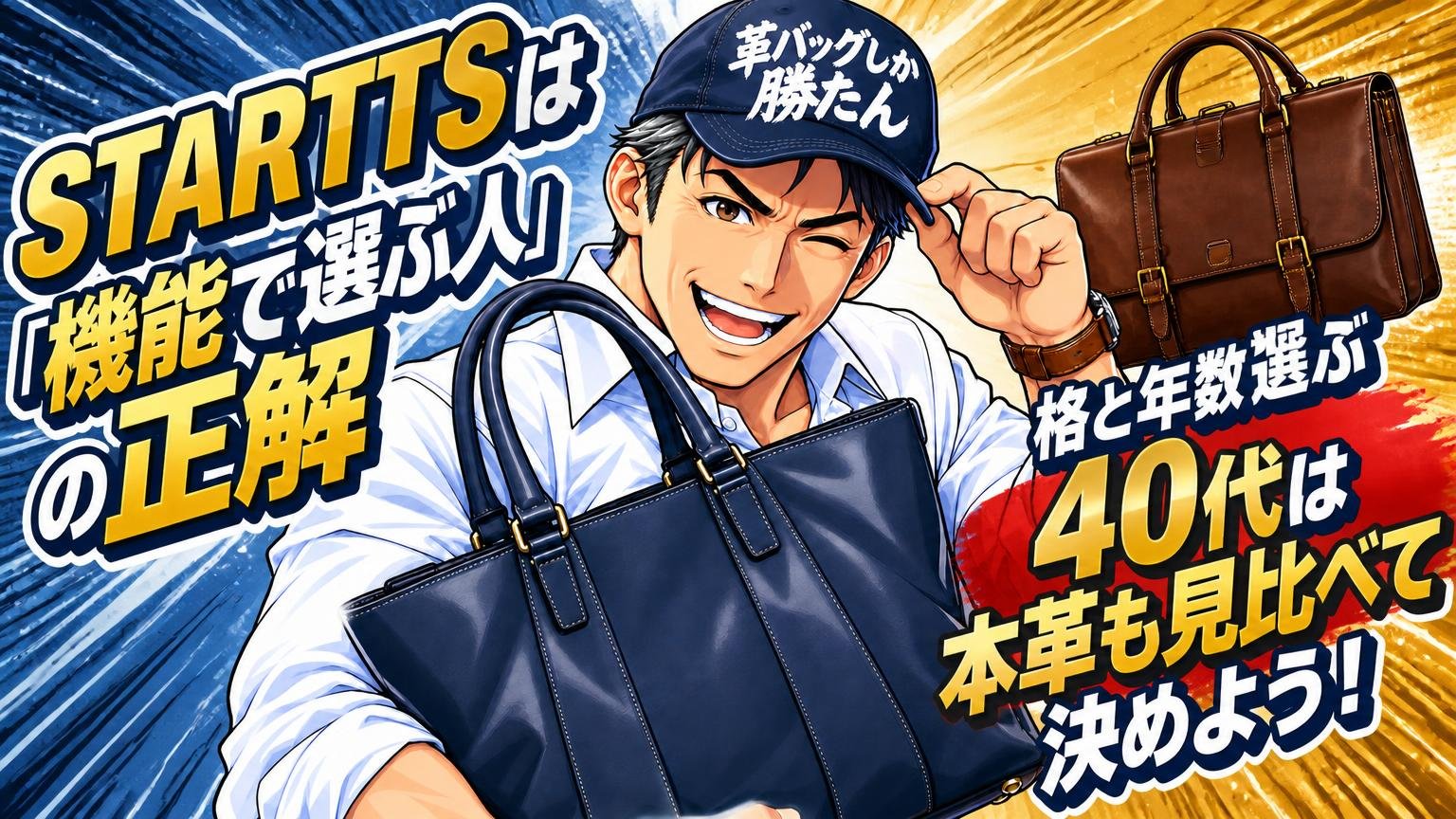 まとめ：STARTTSは「機能で選ぶ人」の正解、「格と年数で選ぶ40代」は本革も見比べて決めよう