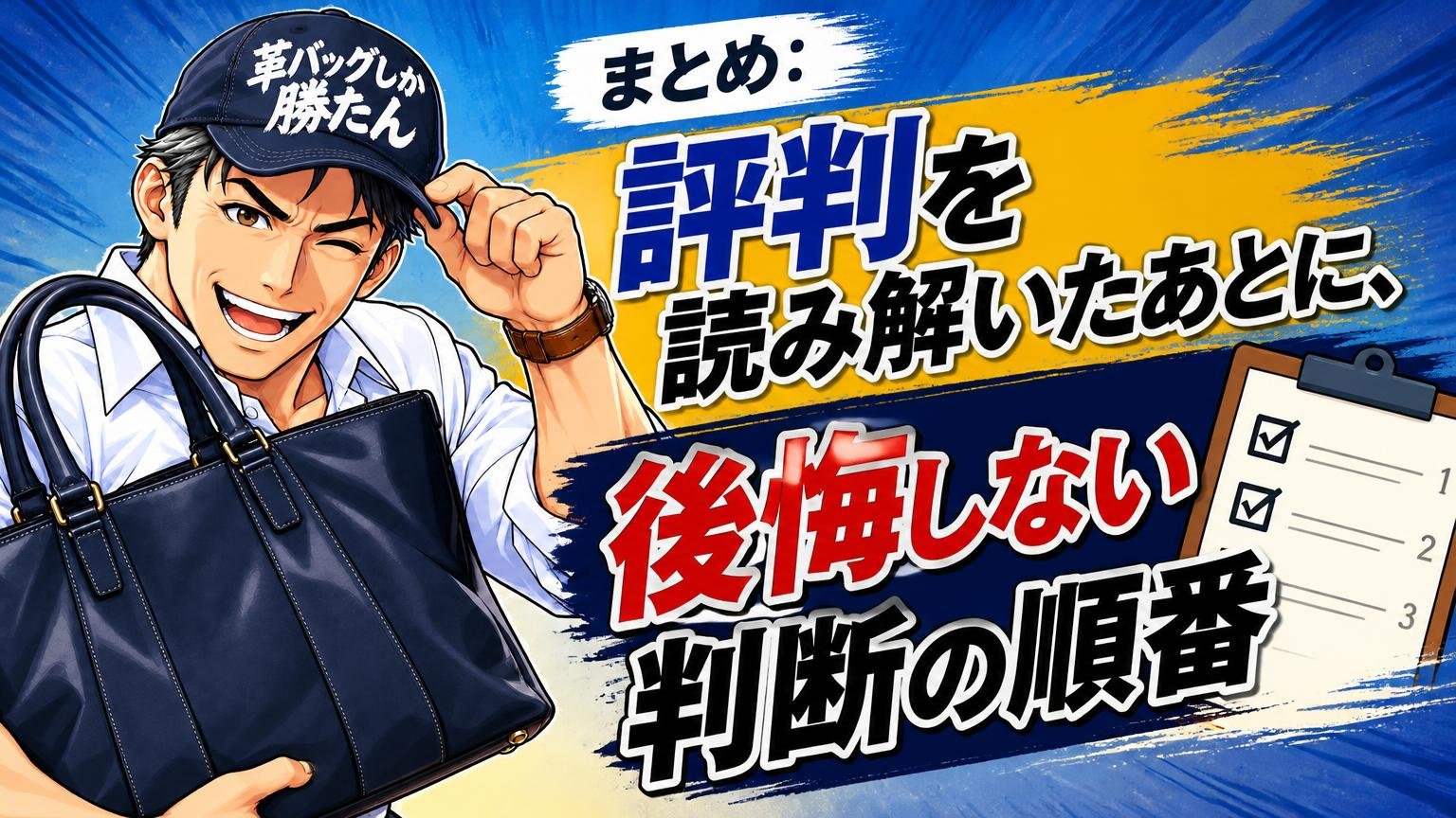 まとめ：評判を読み解いたあとに、後悔しない判断の順番